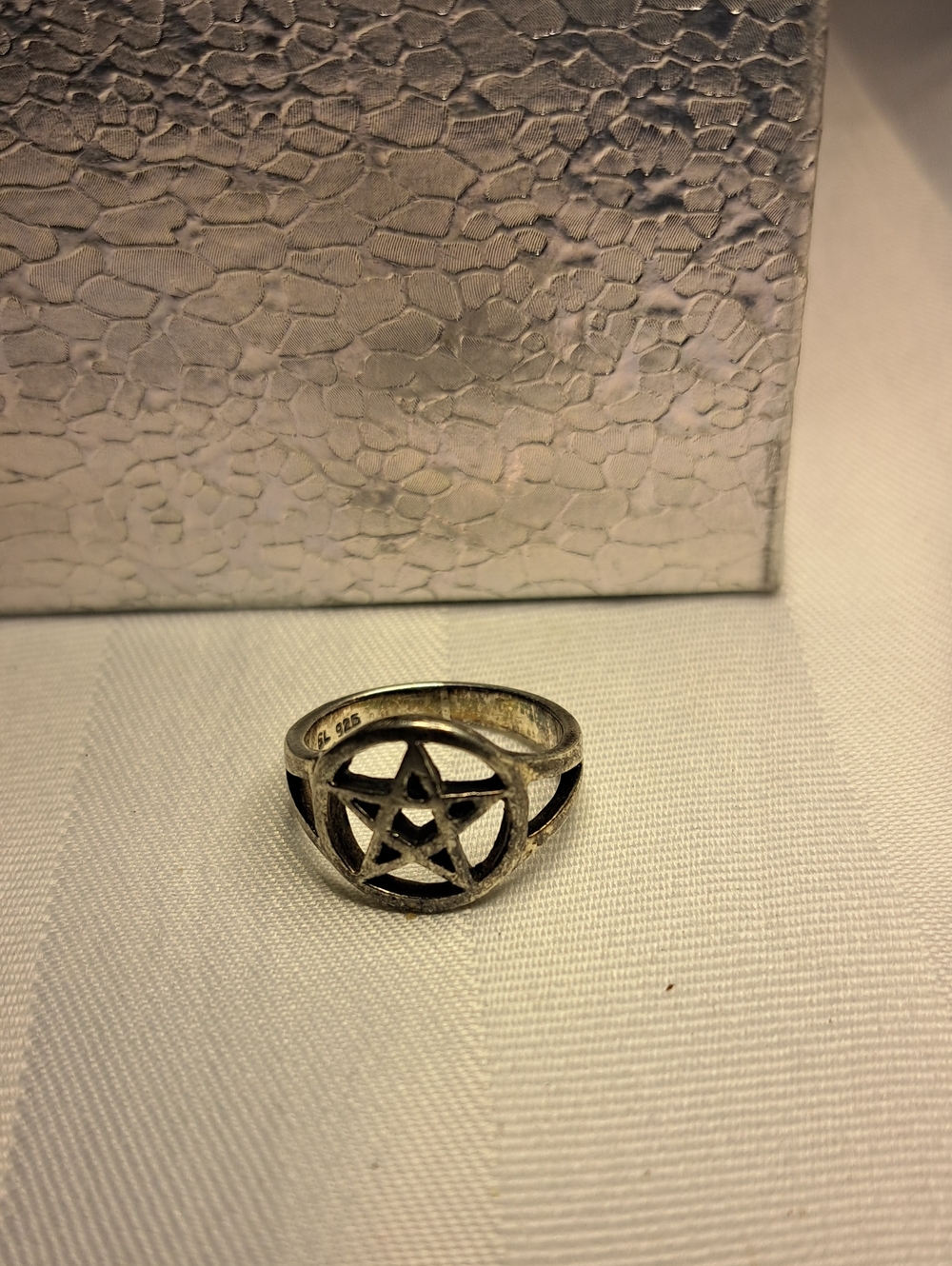 Sterling Silver Pentagram Ring - Silver